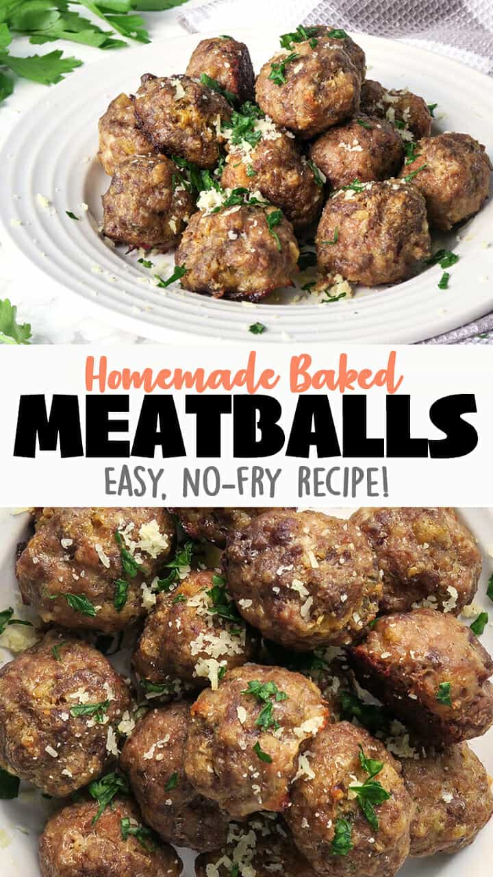 The Best Baked Meatballs {Easy, No-Fry Meatballs} - That's Deelicious!