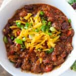 The Best Slow-Cooker Chili (3 Meat 3 Bean Chili)
