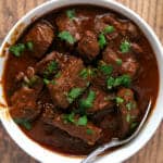 Chile Colorado {Beef Stewed in a Red Chile Sauce} aka Carne Con Chile Rojo