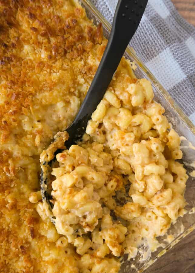 Creamy Mac and Cheese with Ritz Cracker Topping