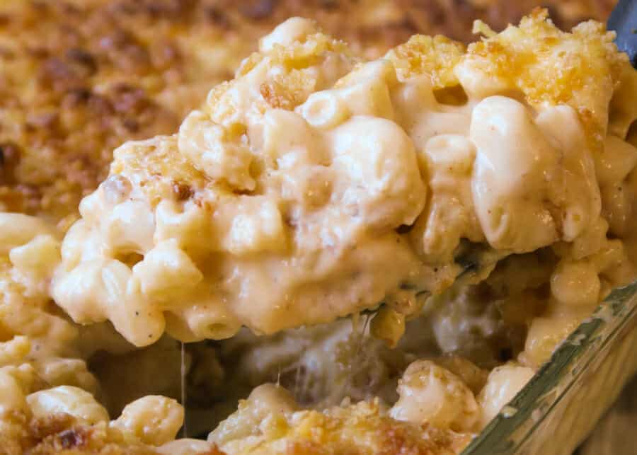 Creamy Mac and Cheese with Ritz Cracker Topping