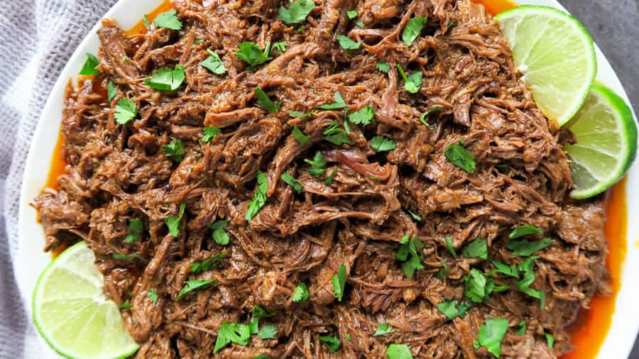 MEXICAN SHREDDED BEEF {EASY, CROCK POT OR INSTANT POT RECIPE}