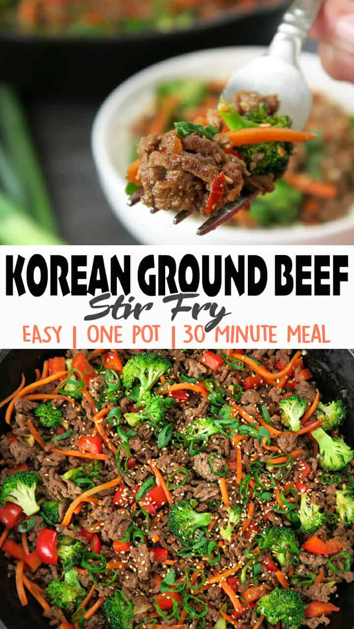 Korean Ground Beef Stir Fry Easy, One Pot, 30-Minute Meal