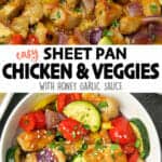 Sheet Pan Chicken & Veggies {Easy Kabob Alternative}