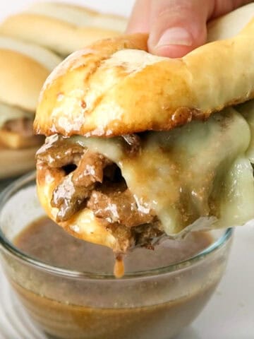 Easy French Dip Sandwiches {Crockpot or Instant Pot Recipe}