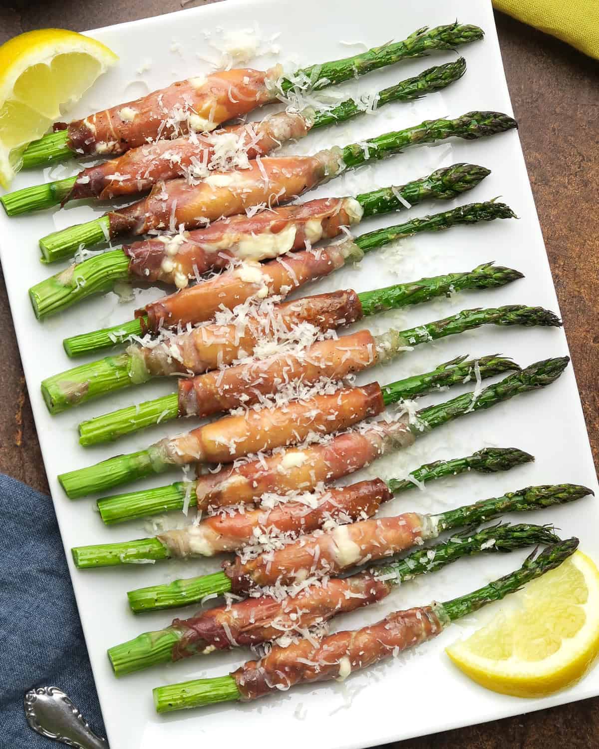 Prosciutto Wrapped Asparagus with Cream Cheese appetizer or side dish